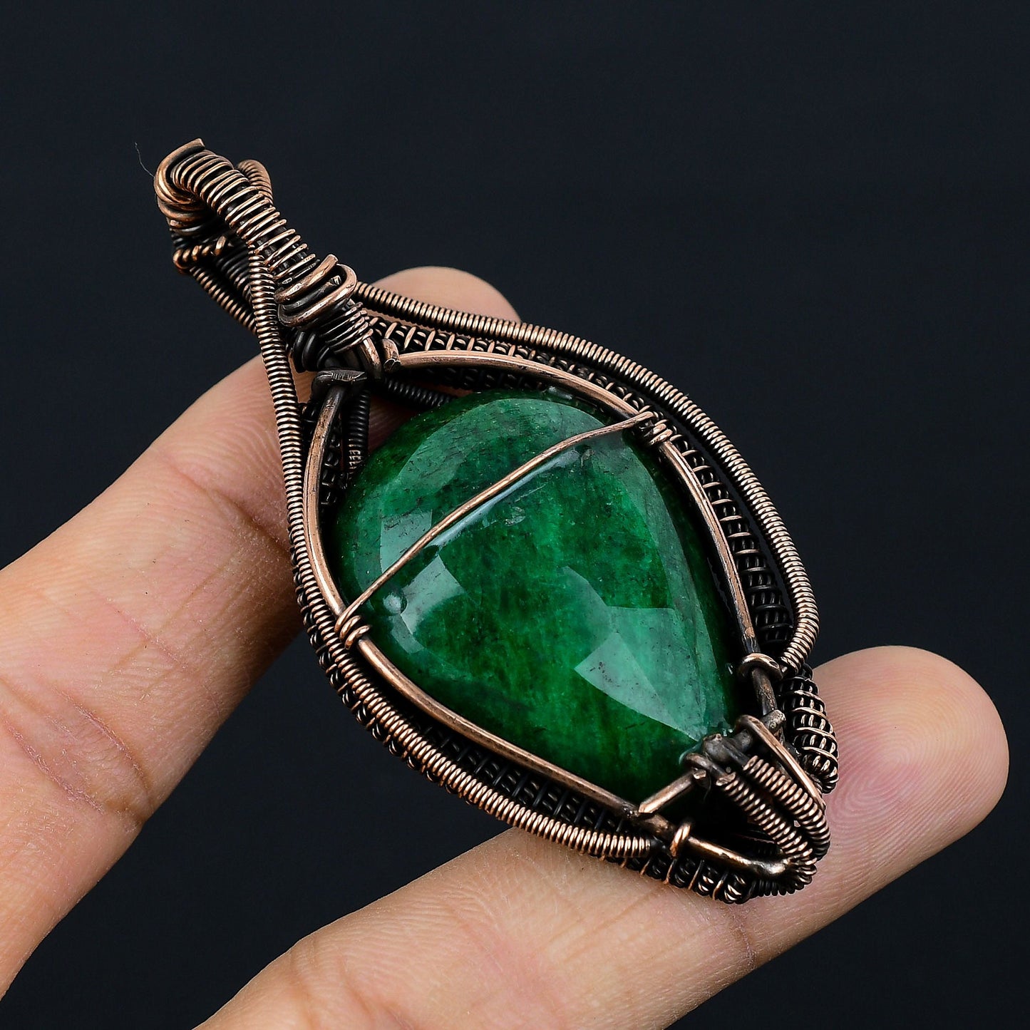 Green Emerald Gemstone Pendant