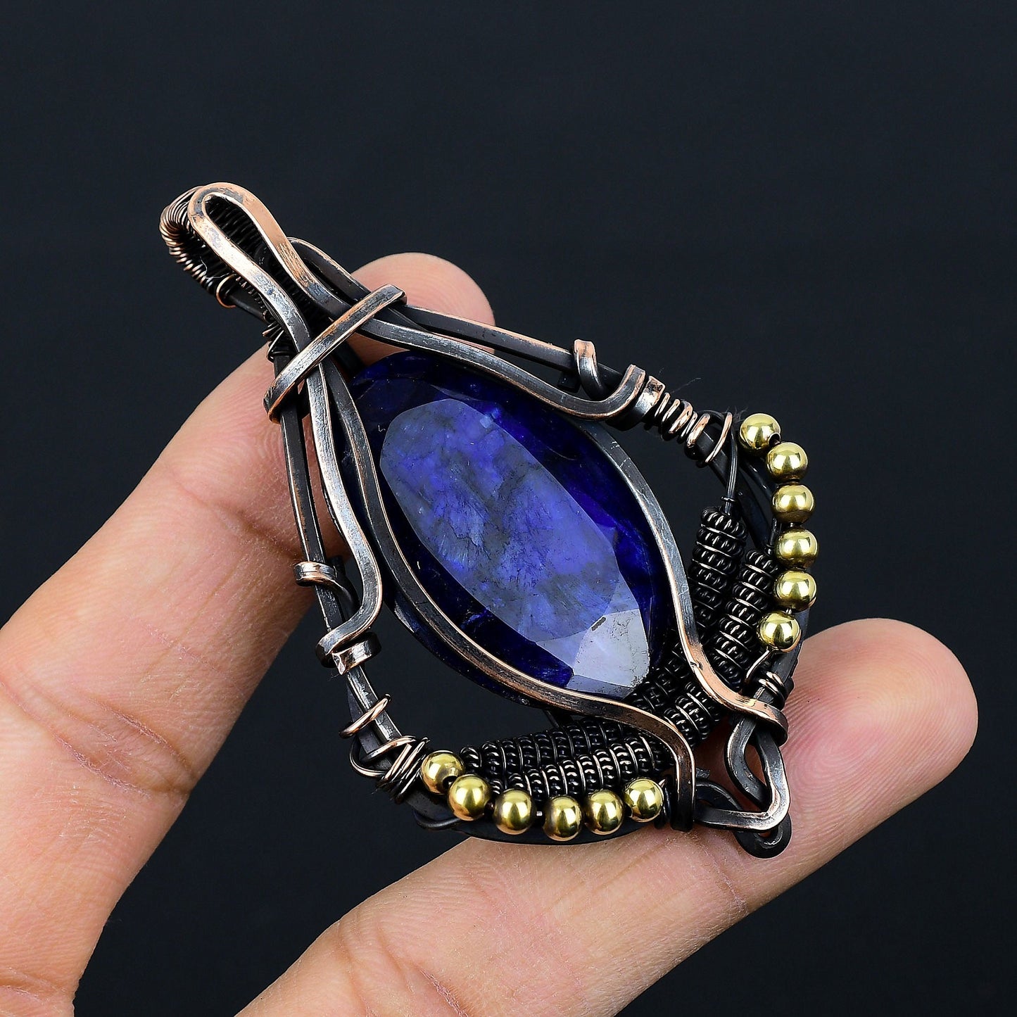Blue Sapphire Gemstone Pendant