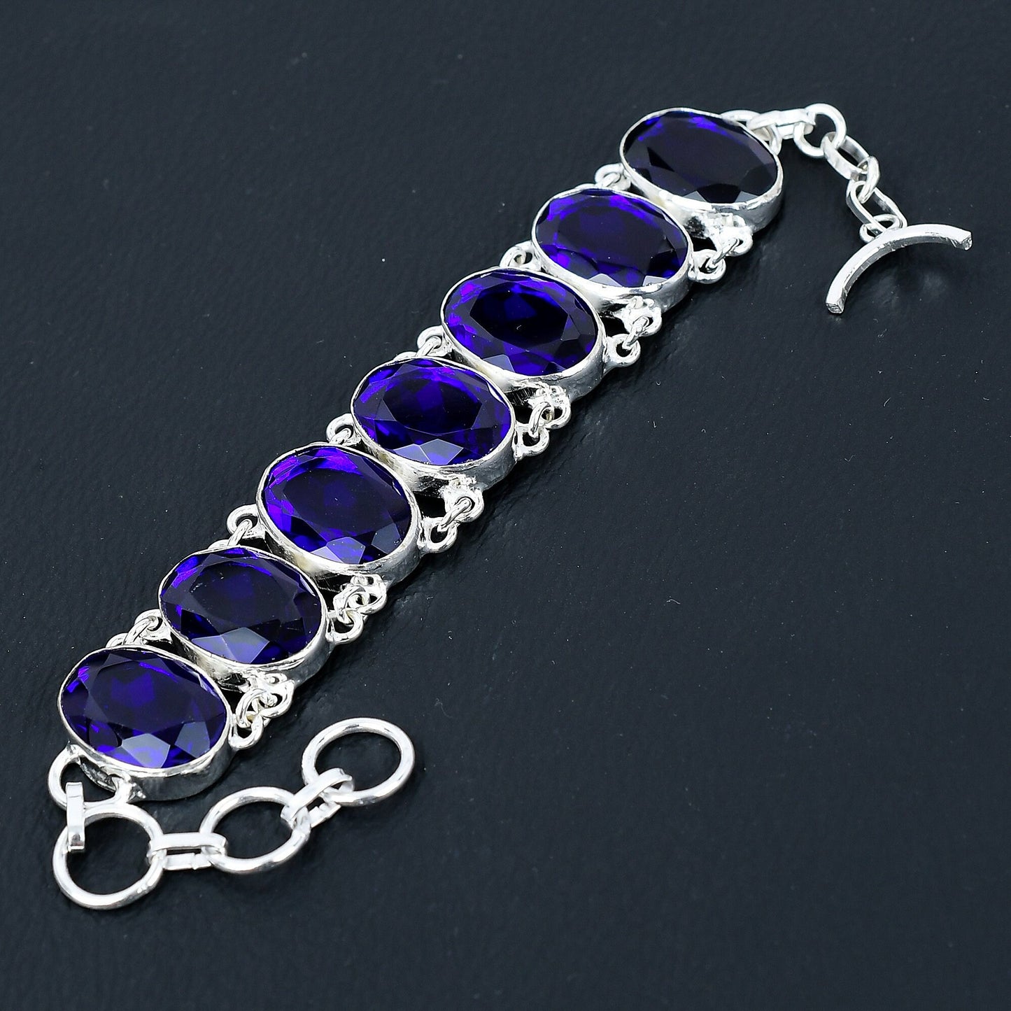 Blue Sapphire Gemstone Bracelet