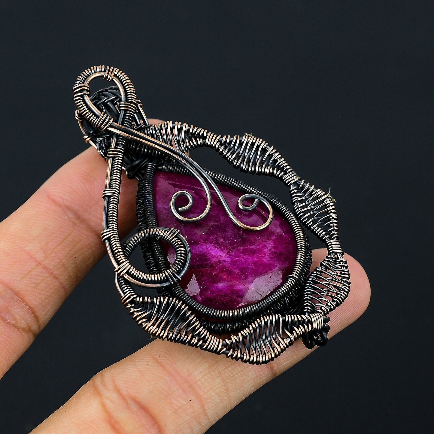 Red Ruby Gemstone Pendant