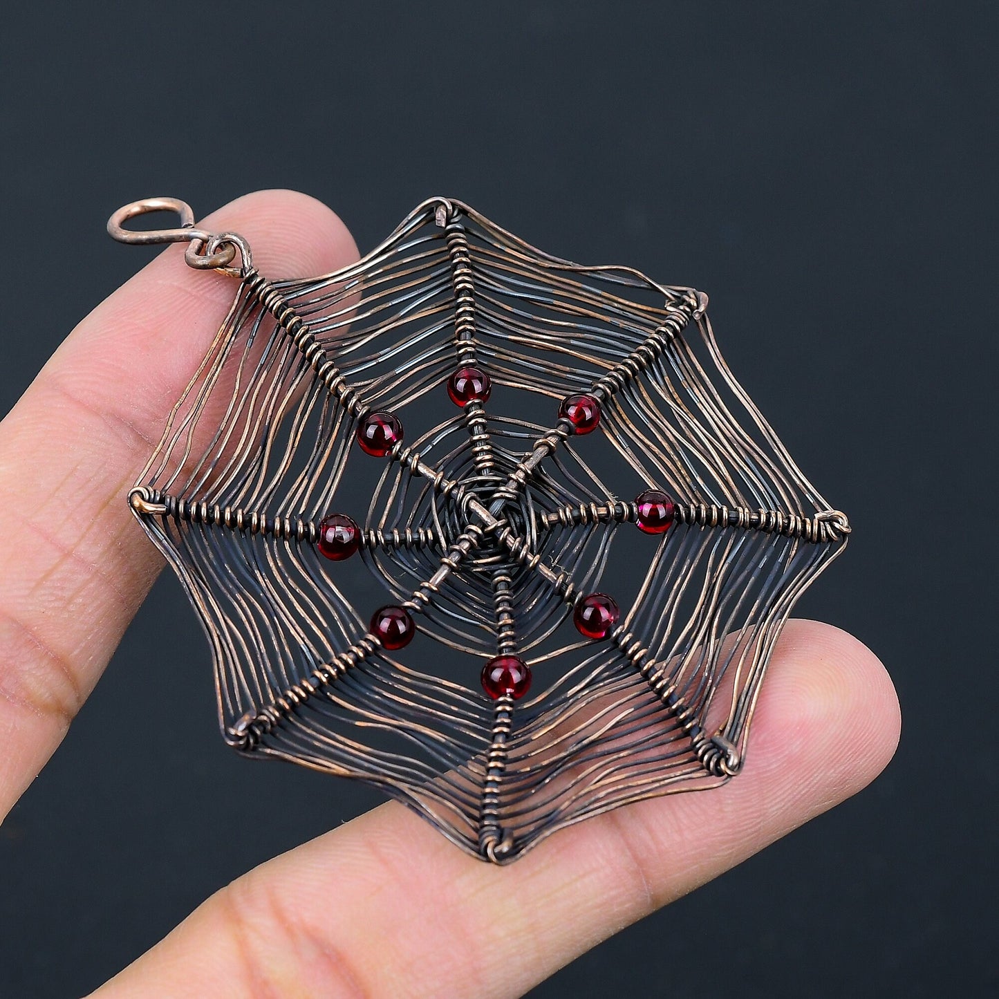 Red Garnet Gemstone Pendant