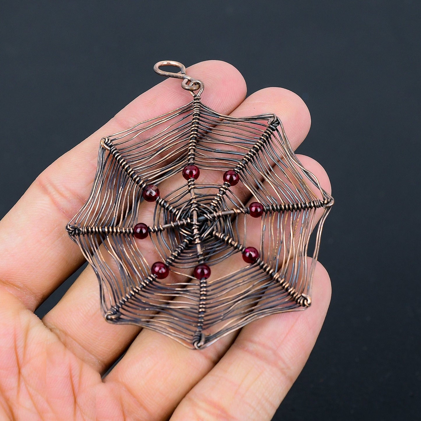 Red Garnet Gemstone Pendant