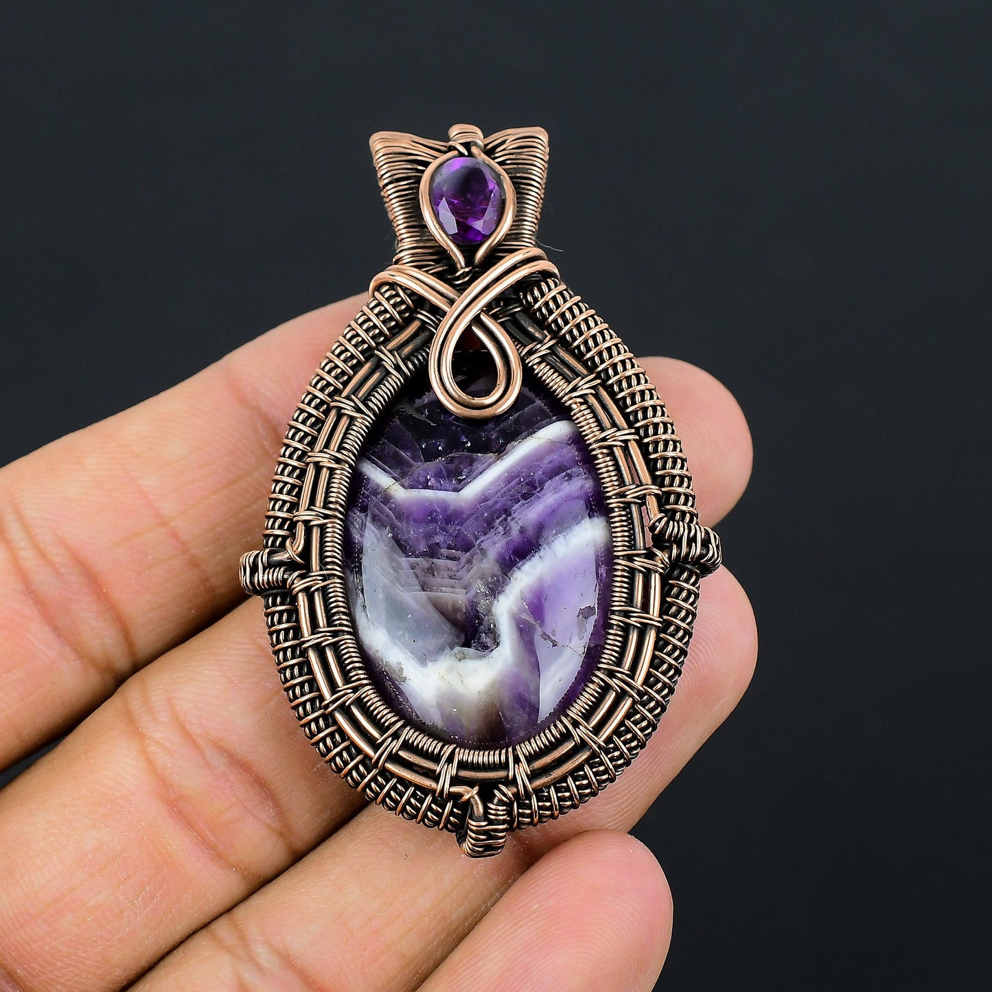 Purple Amethyst Gemstone Pendant