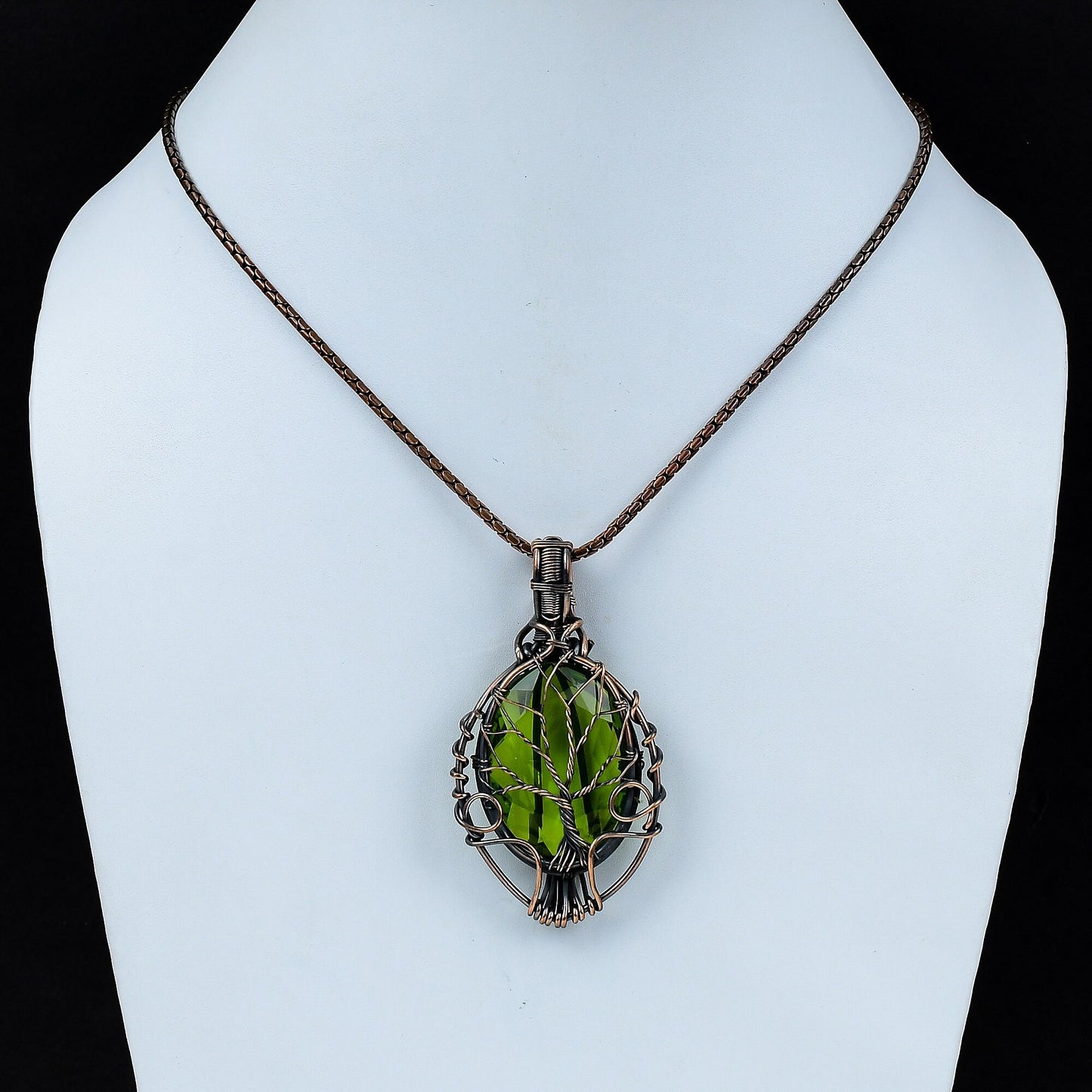 Green Peridot Gemstone Pendant