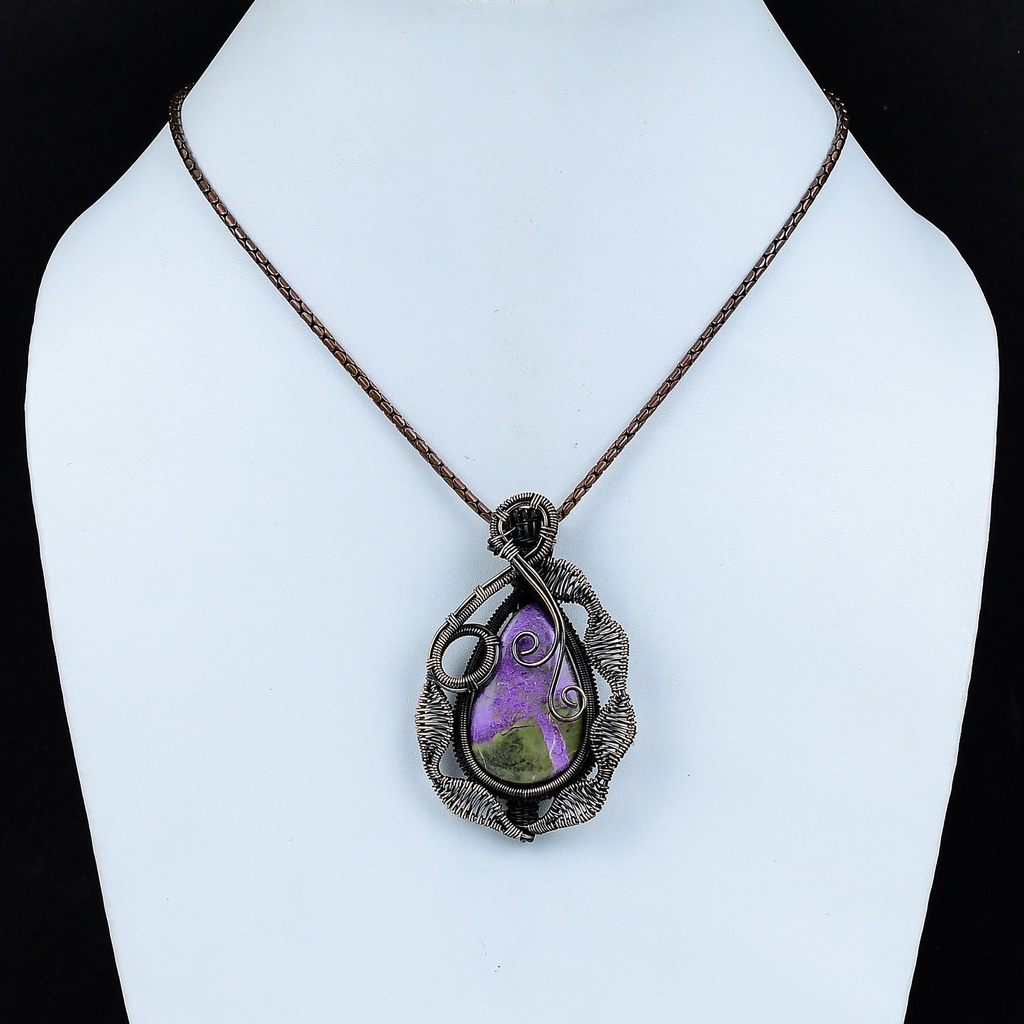 Purple Purpurite Gemstone Pendant