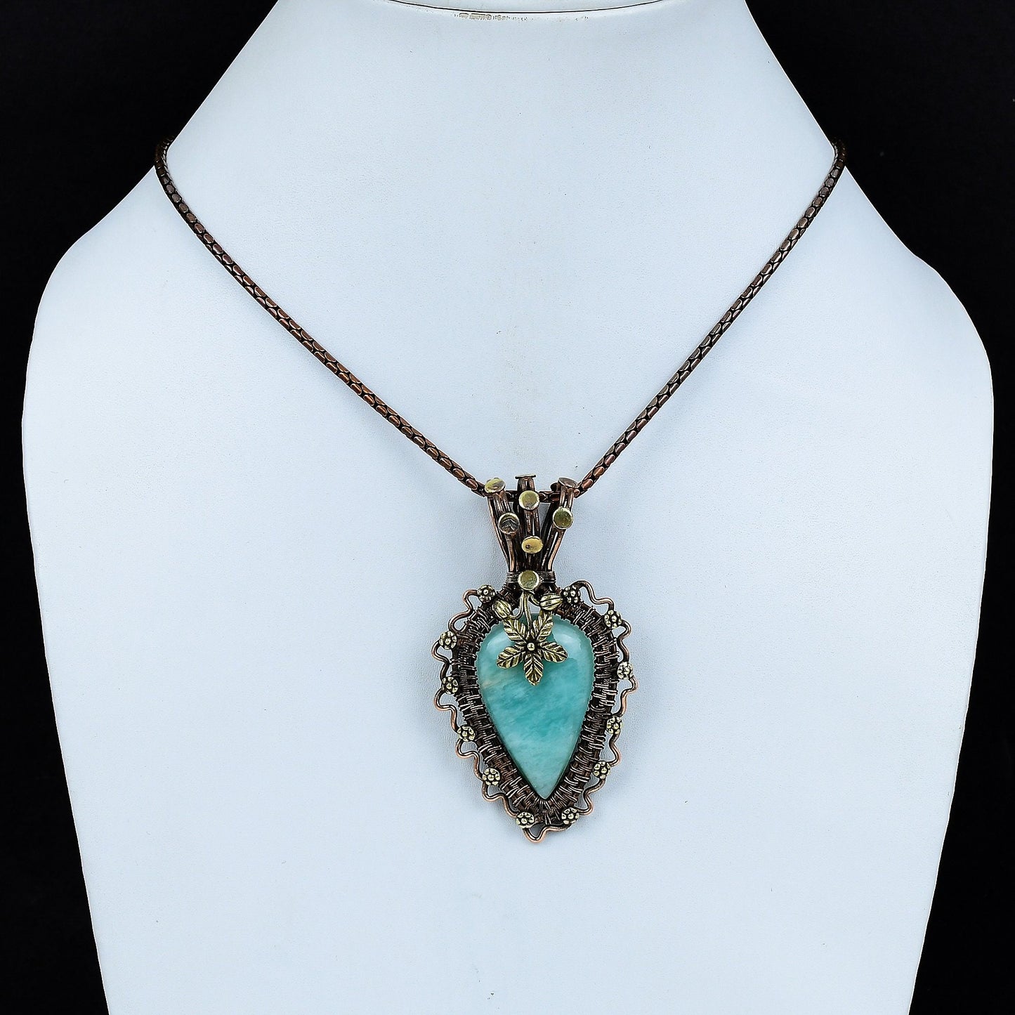 Turquoise Amazonite Gemstone Pendant