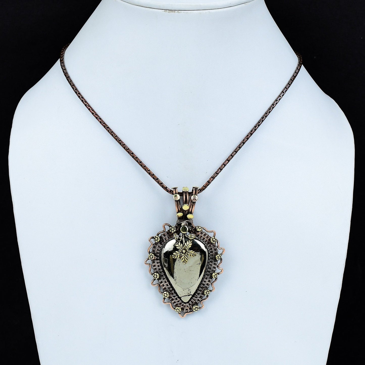 Golden Pyrite Gemstone Pendant