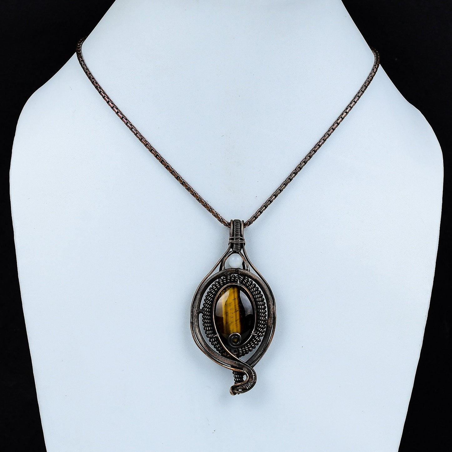 Golden Brown Tiger Eye Gemstone Pendant