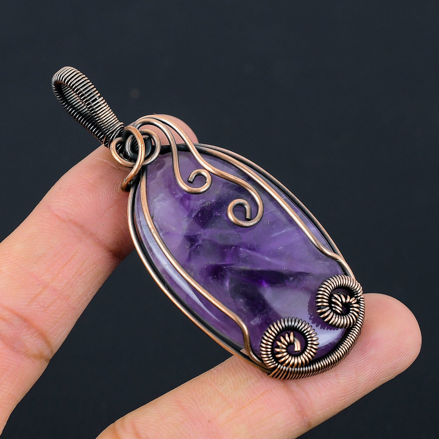 Purple Amethyst Gemstone Pendant