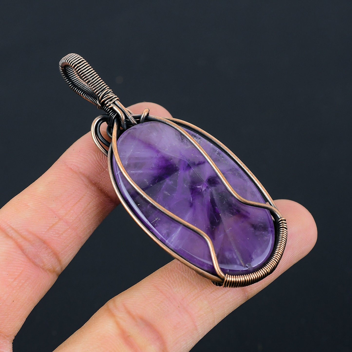 Purple Amethyst Gemstone Pendant
