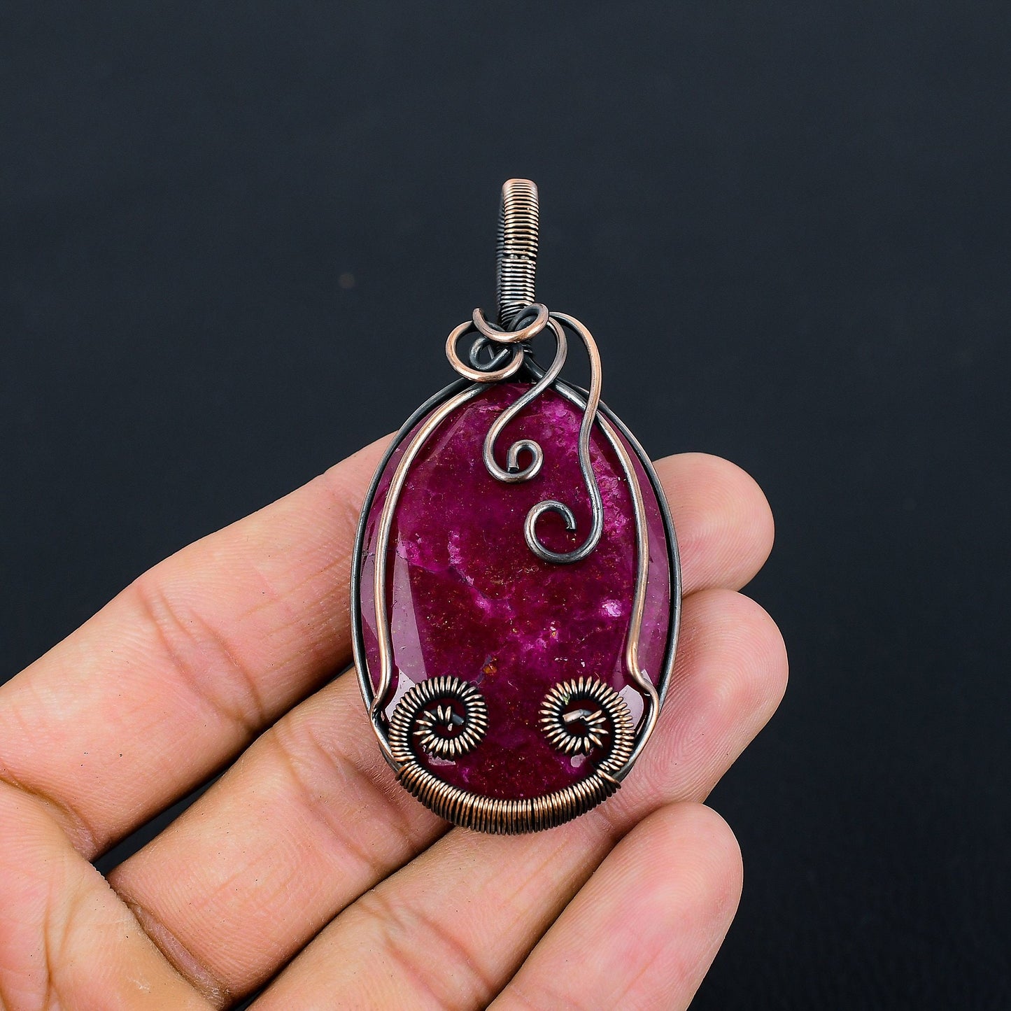 Red Ruby Gemstone Pendant