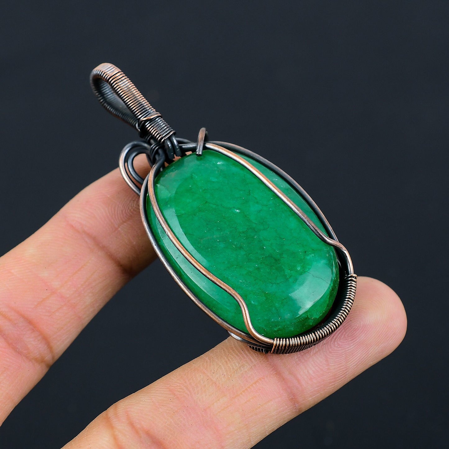 Green Emerald Gemstone Pendant