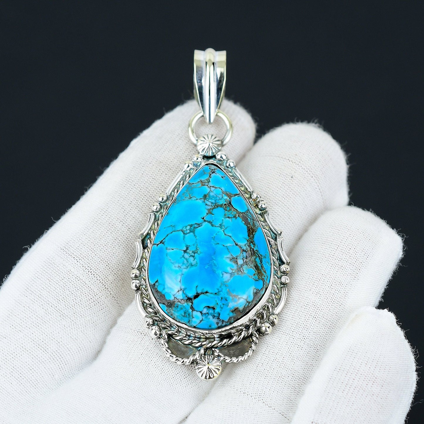 Turquoise Sterling Silver Pendant