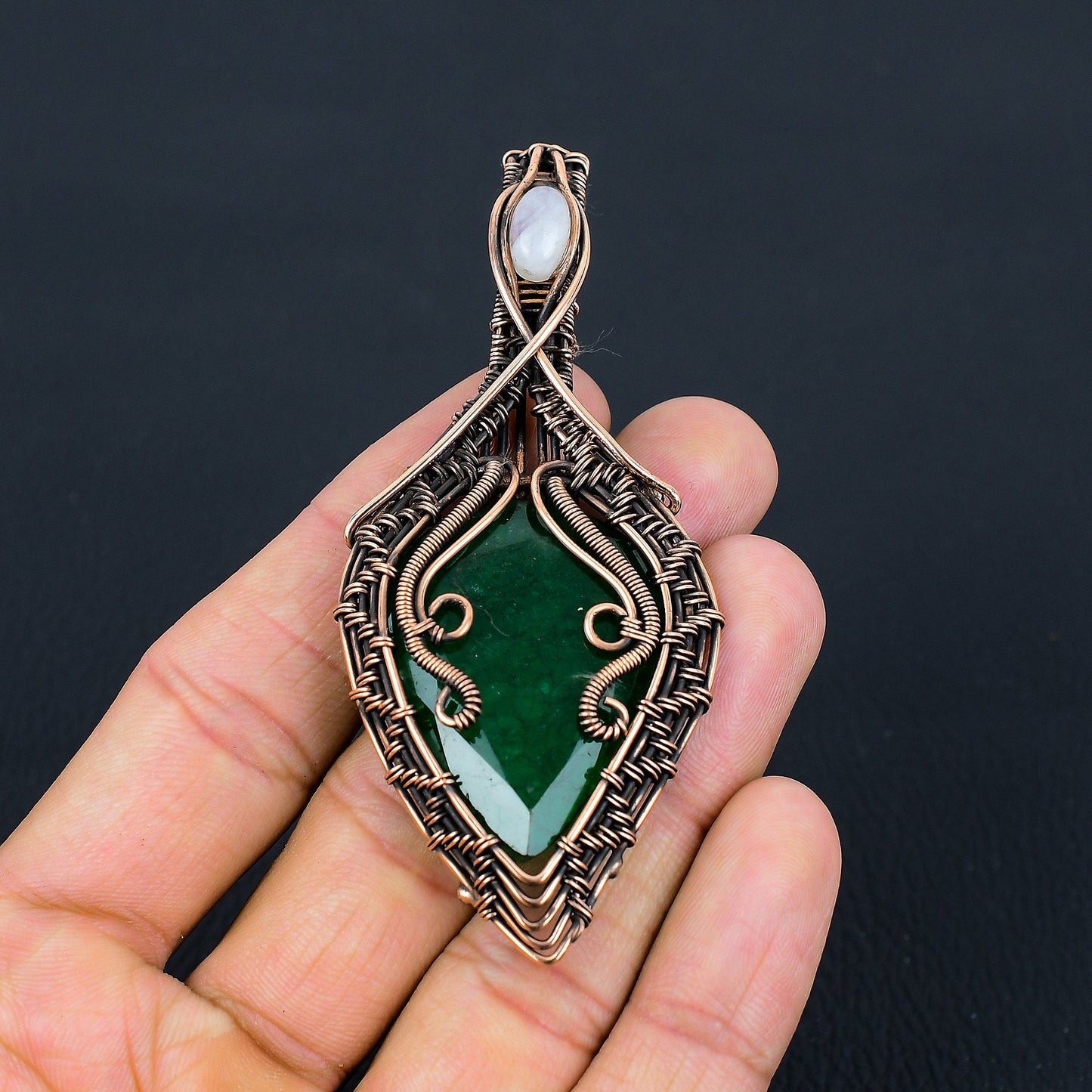 Green Emerald Gemstone Pendant