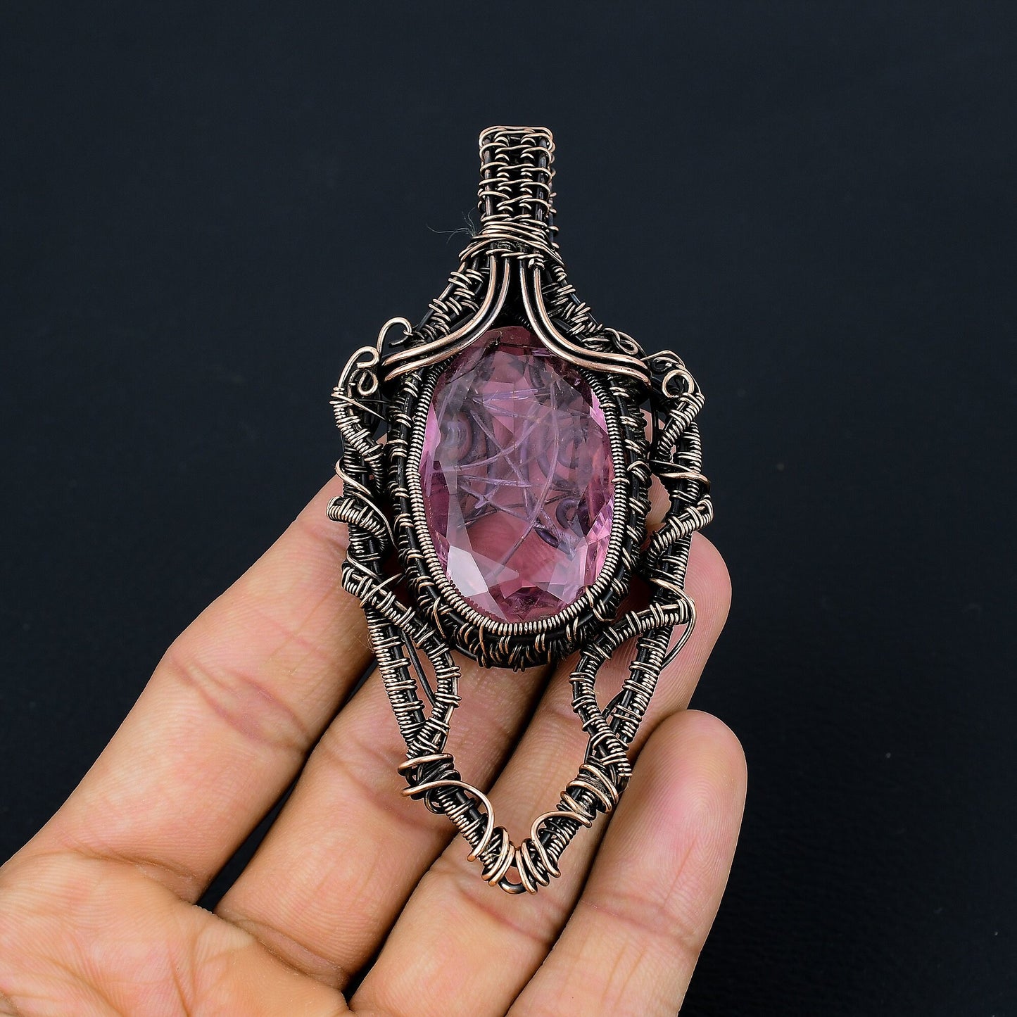 Pink Kunzite Gemstone Pendant