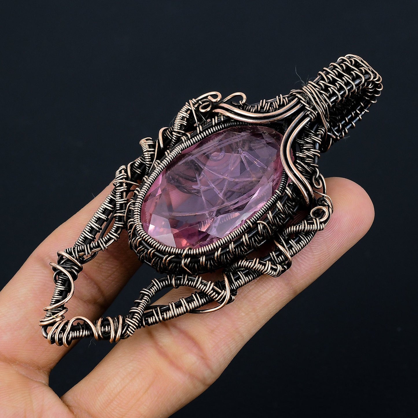 Pink Kunzite Gemstone Pendant