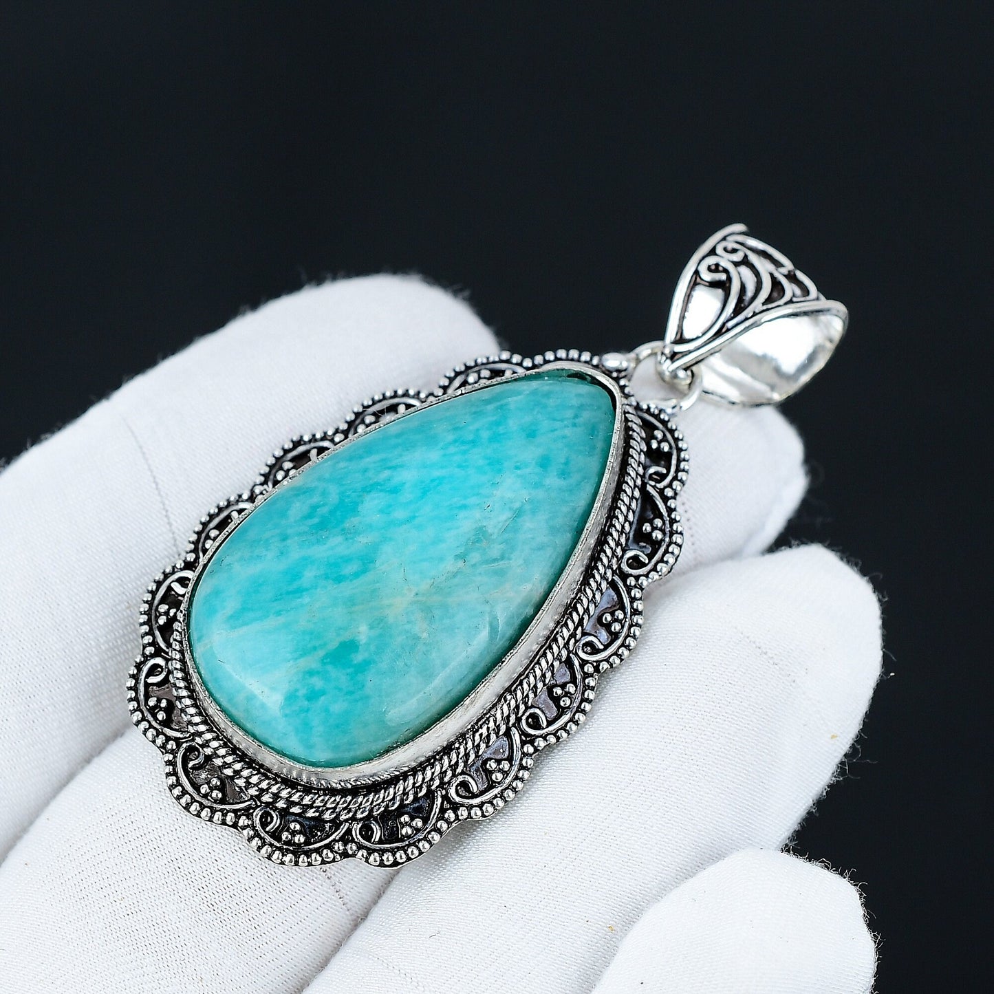 Green Amazonite Gemstone Pendant