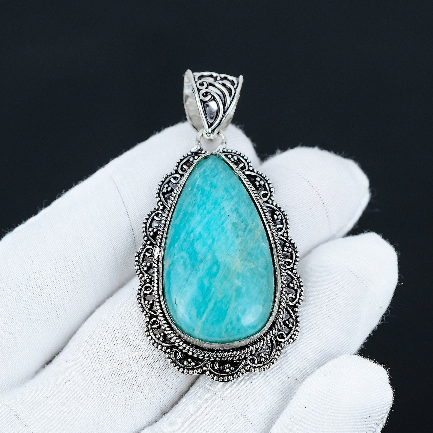Green Amazonite Gemstone Pendant