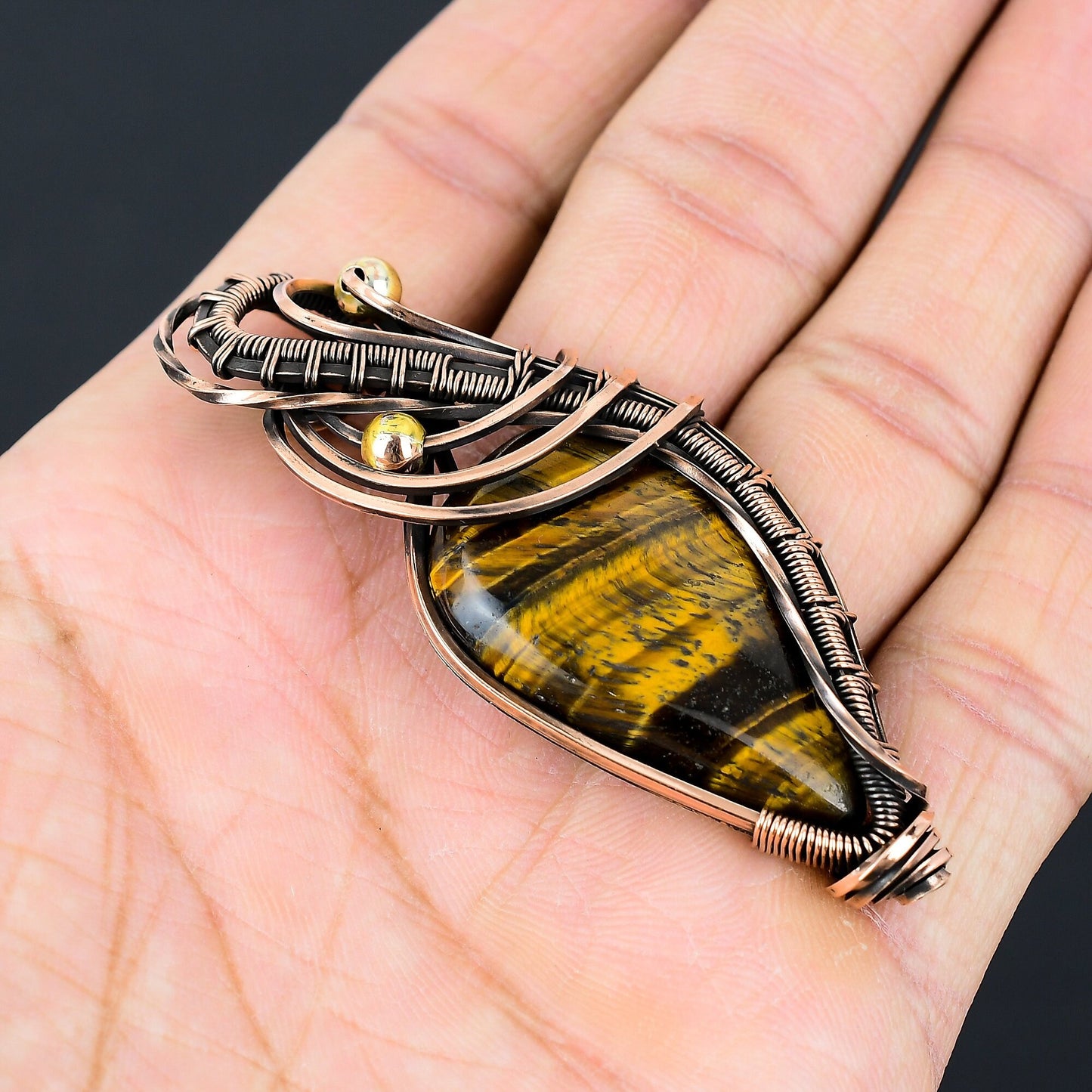Brown Tiger Eye Gemstone Pendant