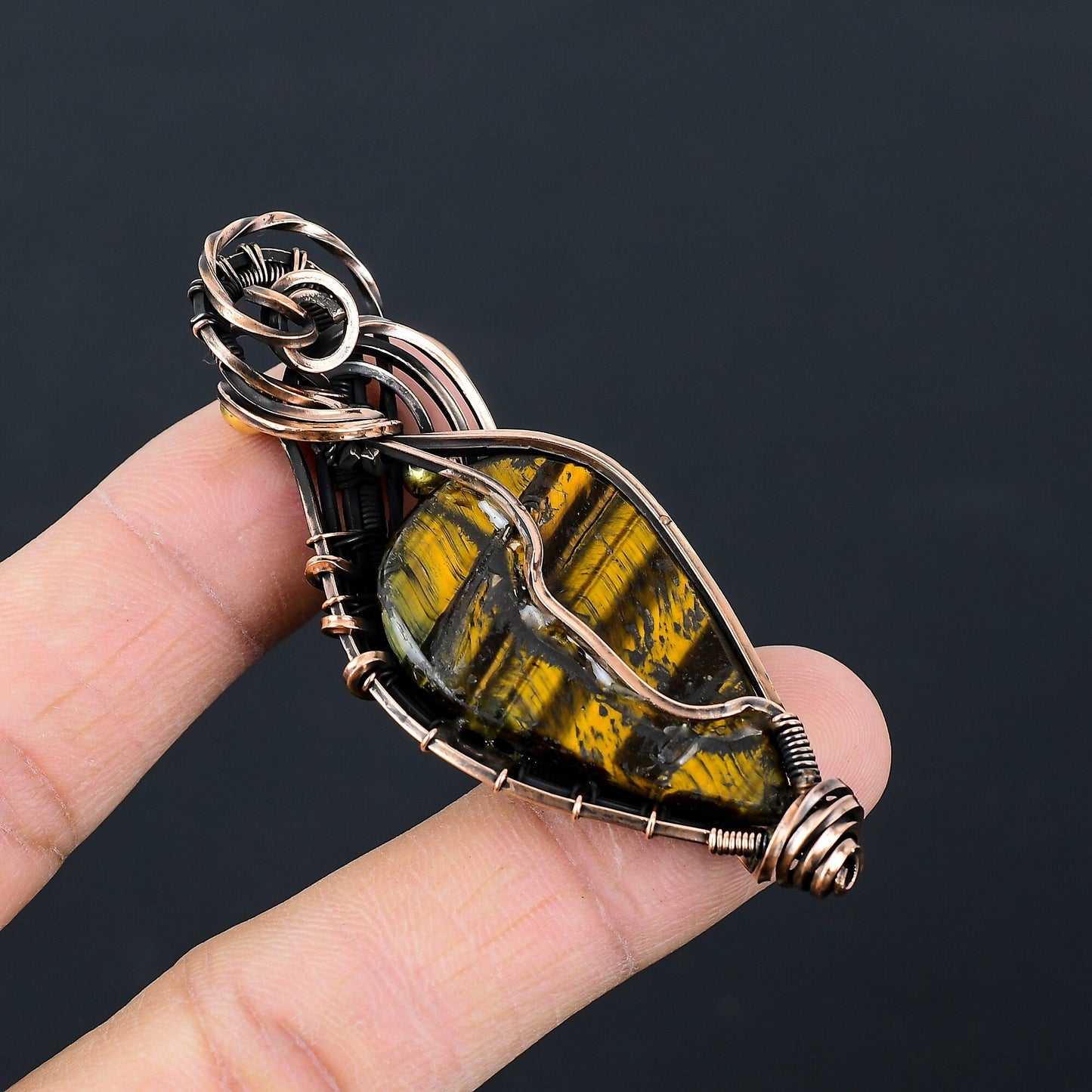 Brown Tiger Eye Gemstone Pendant