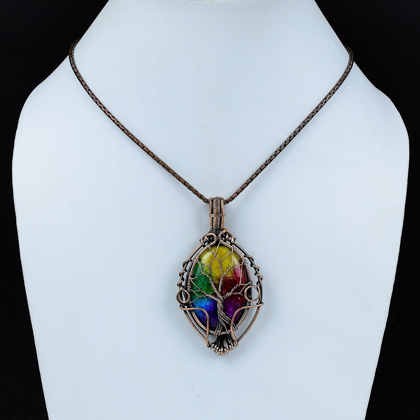 Rainbow Solar Quartz Gemstone Pendant