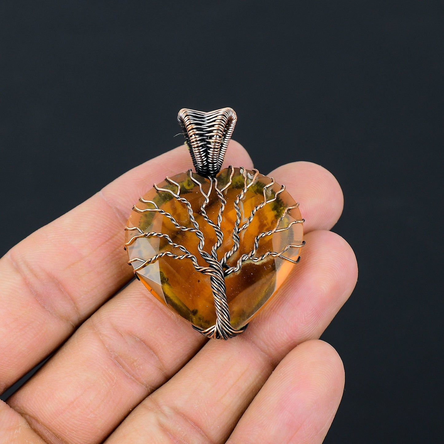 Yellow Citrine Gemstone Pendant