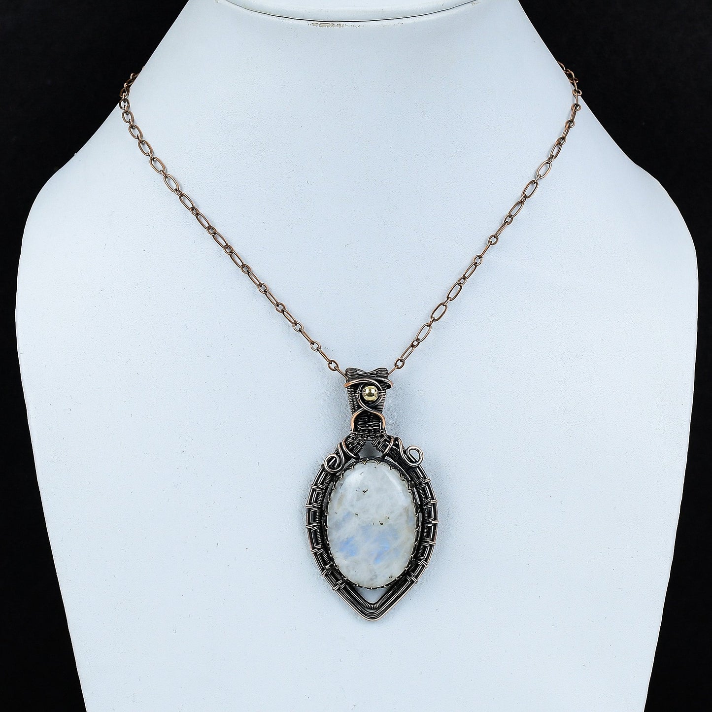 Rainbow Moonstone Gemstone Pendant