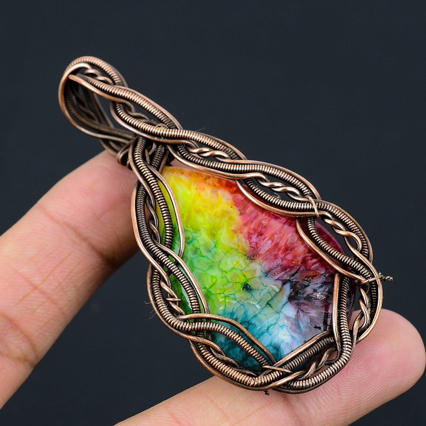 Rainbow Solar Quartz Gemstone Pendant
