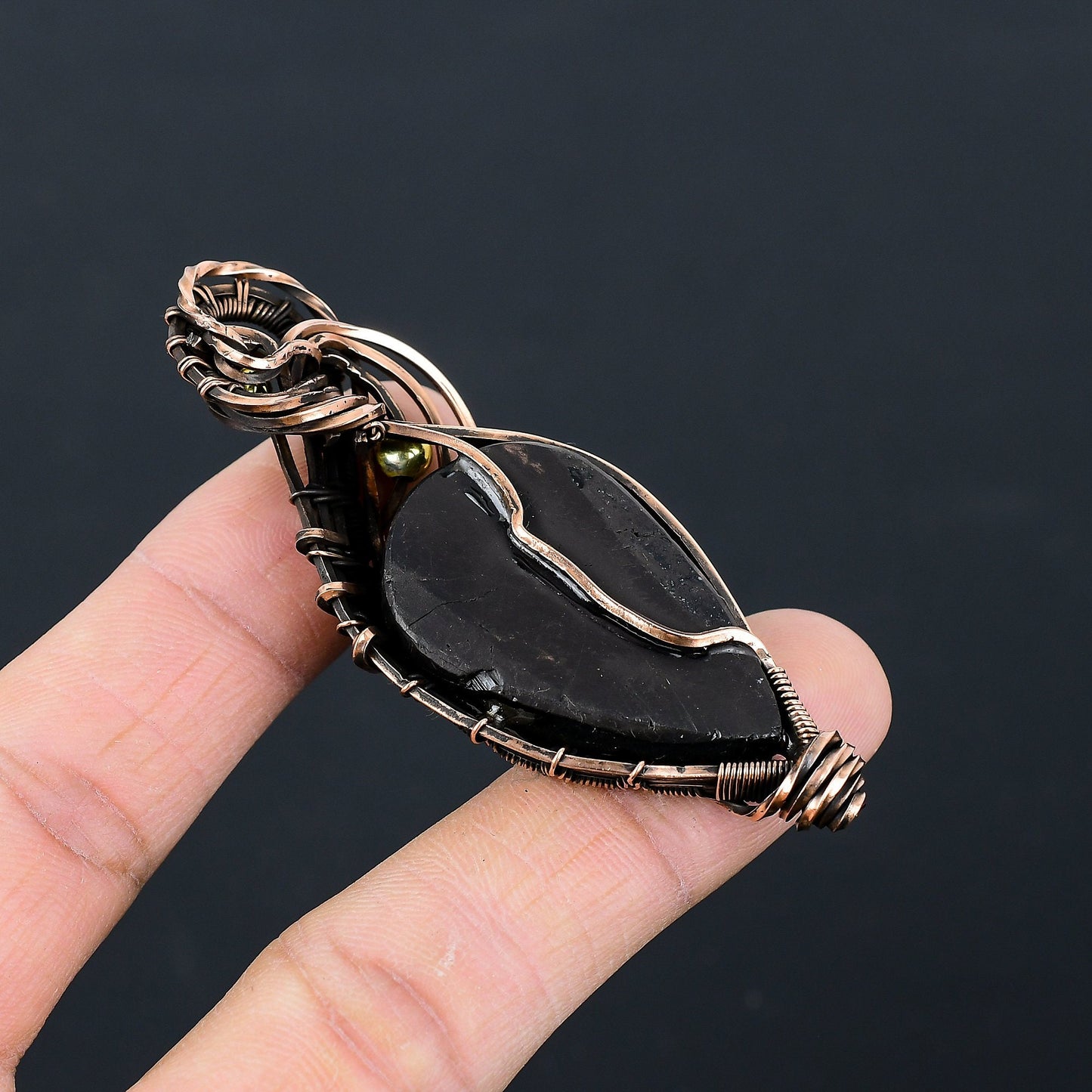 Black Tourmaline Gemstone Pendant