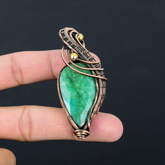 Emerald Green Gemstone Pendant