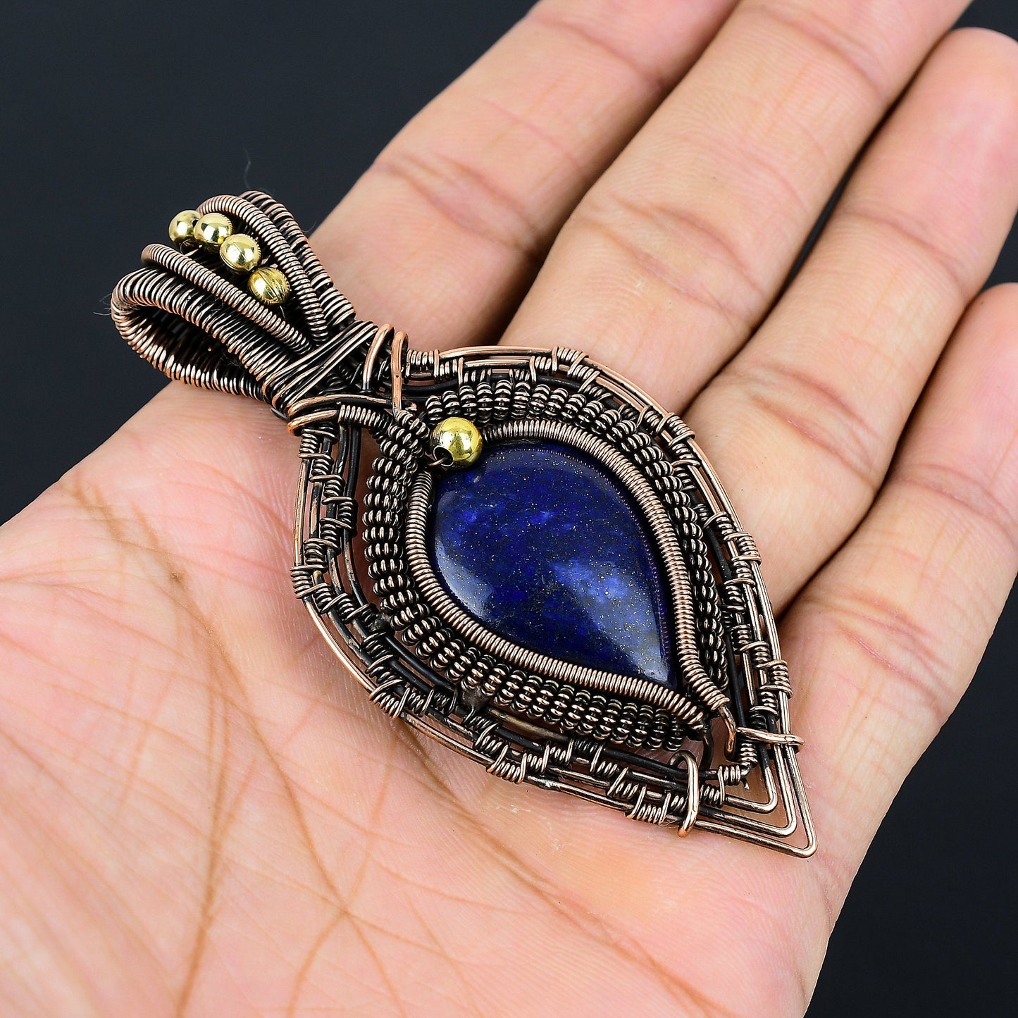 Blue Lapis Lazuli Gemstone Pendant