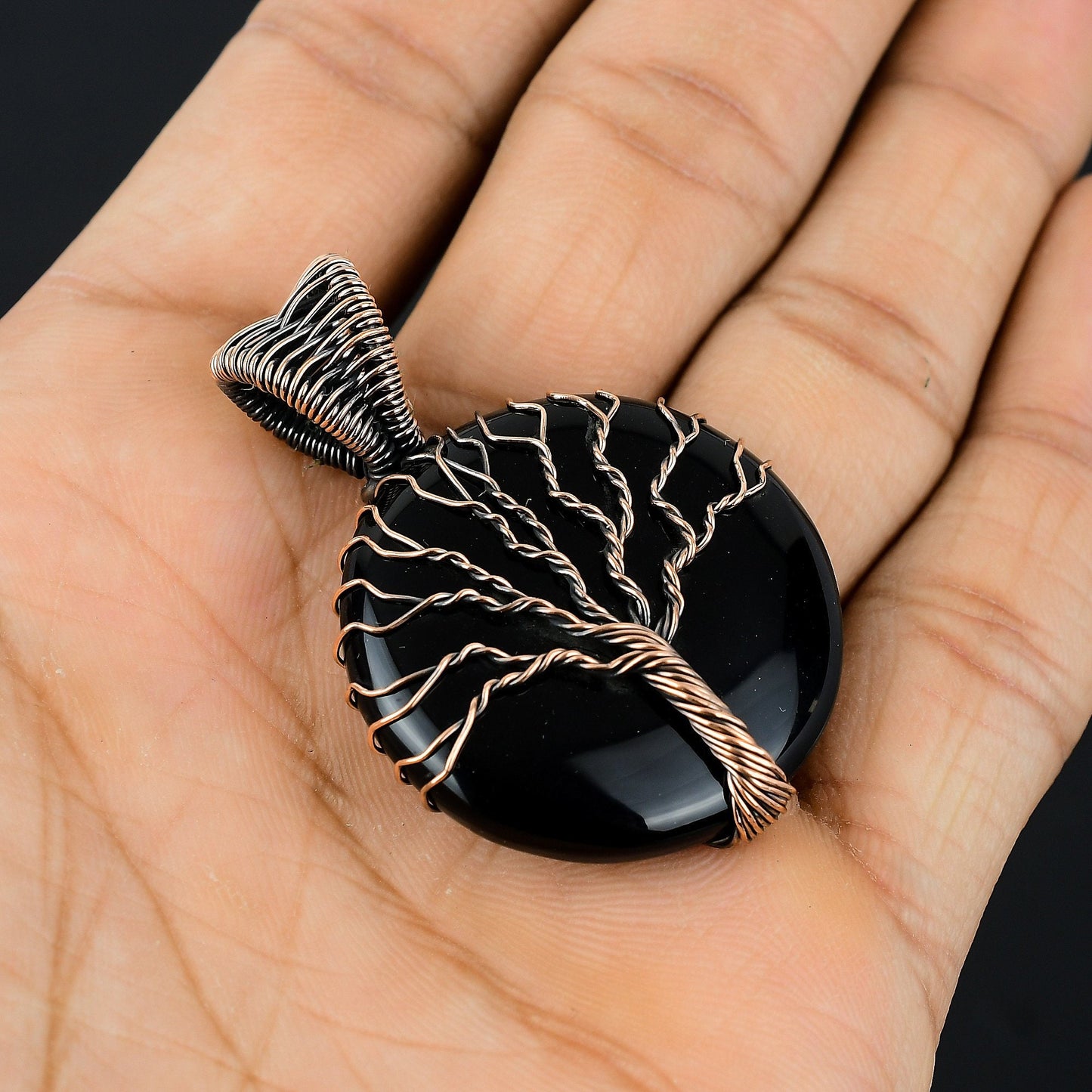 Black Onyx Gemstone Pendant