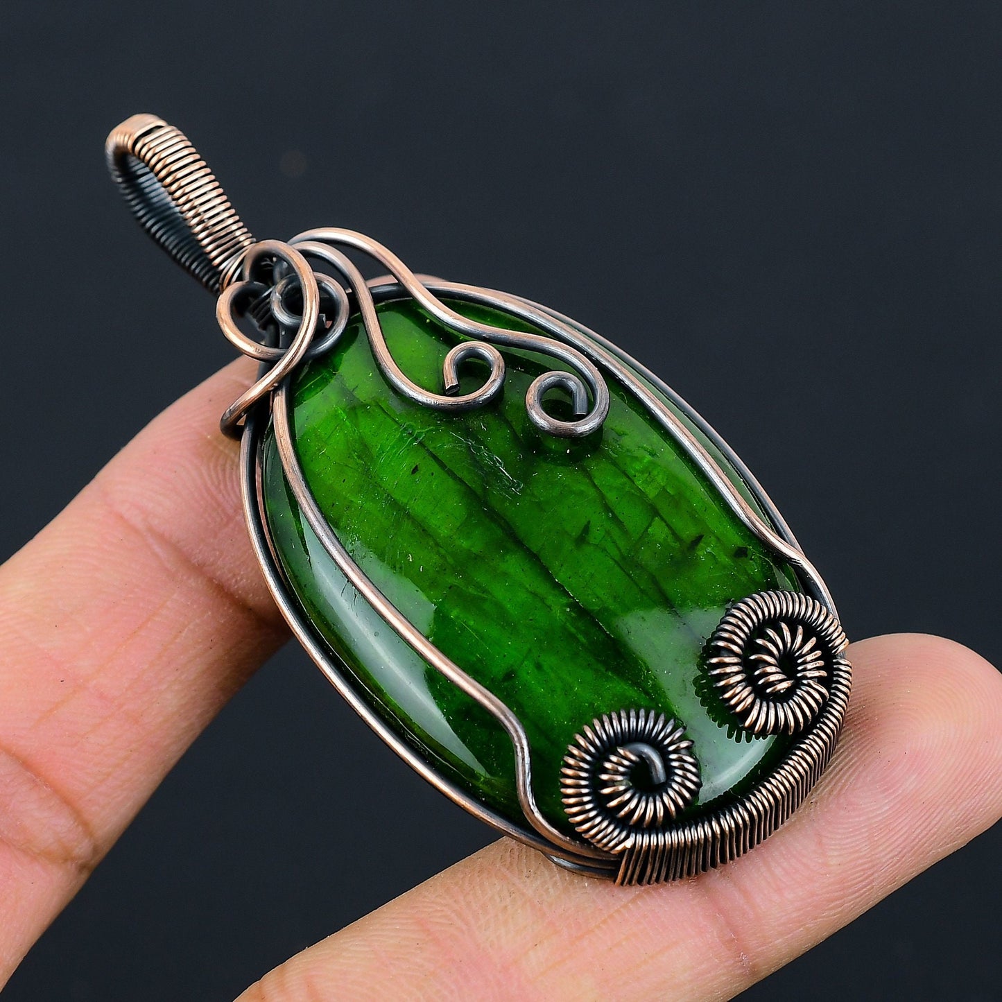 Green Labradorite Gemstone Pendant