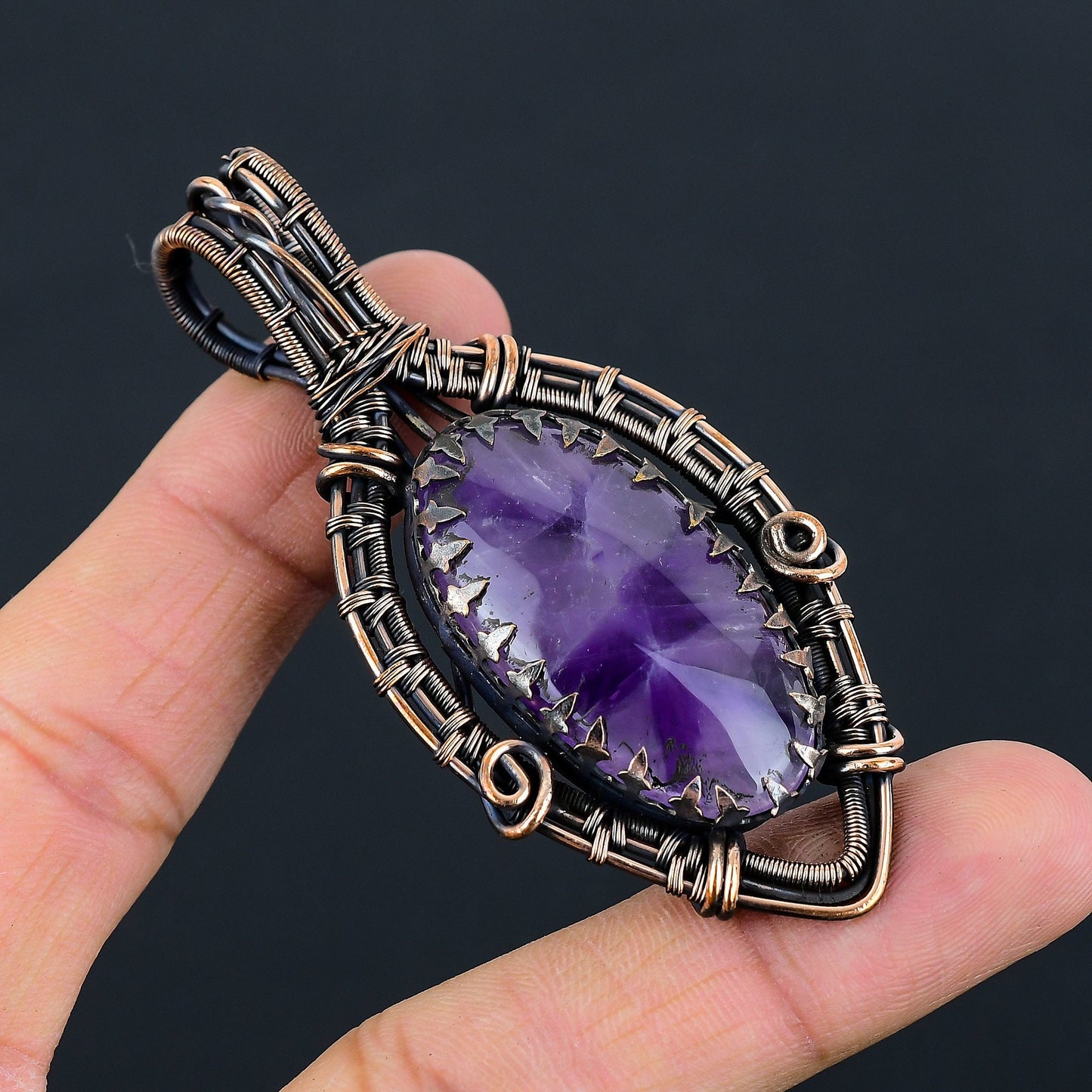 Purple Amethyst Gemstone Pendant