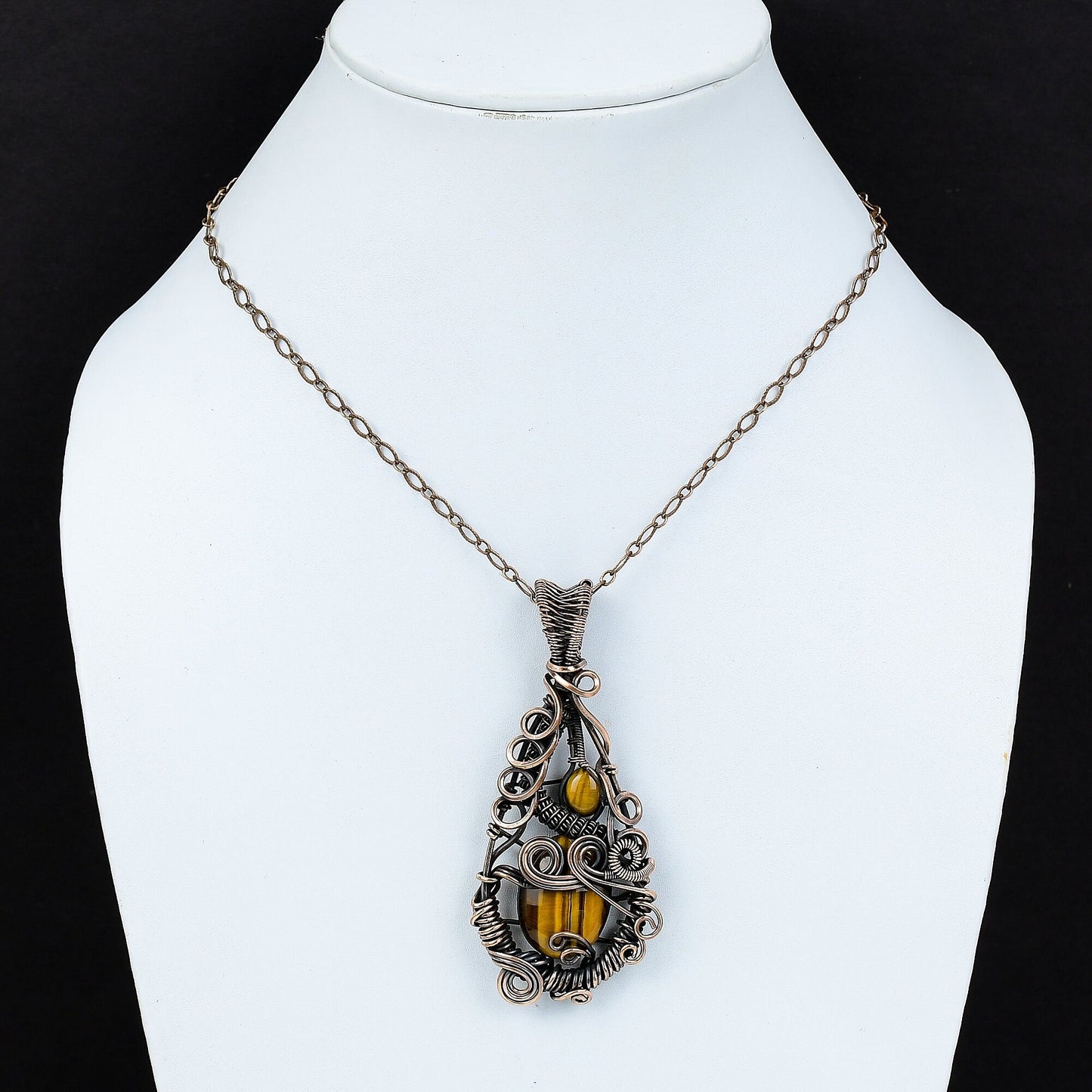 Golden Brown Tiger Eye Gemstone Pendant