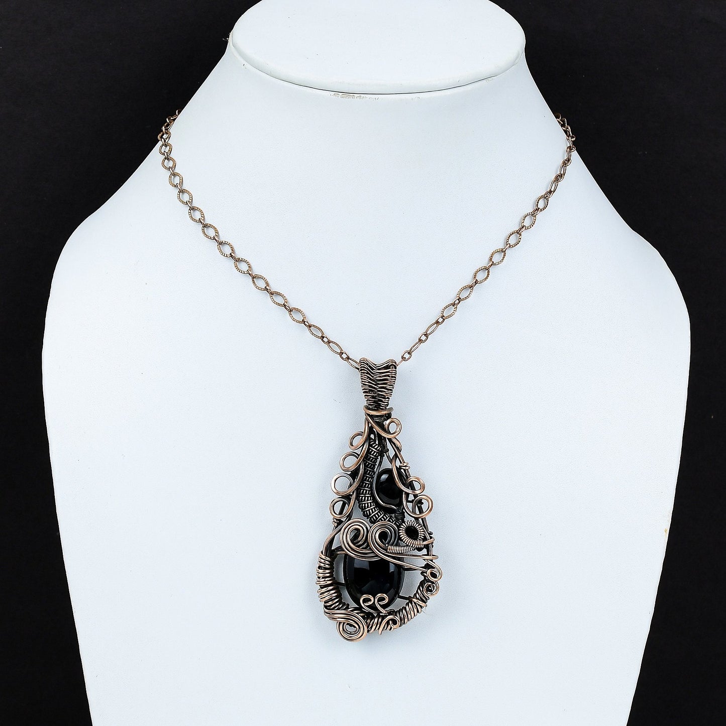 Black Onyx Gemstone Pendant