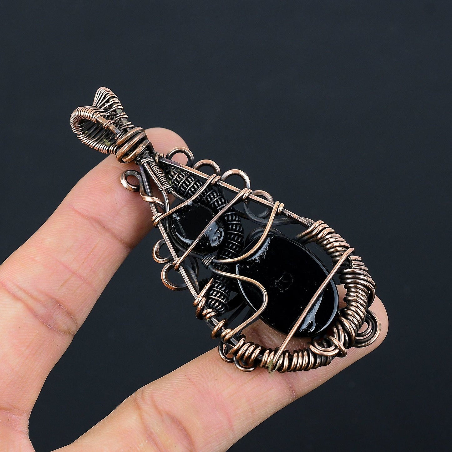 Black Onyx Gemstone Pendant