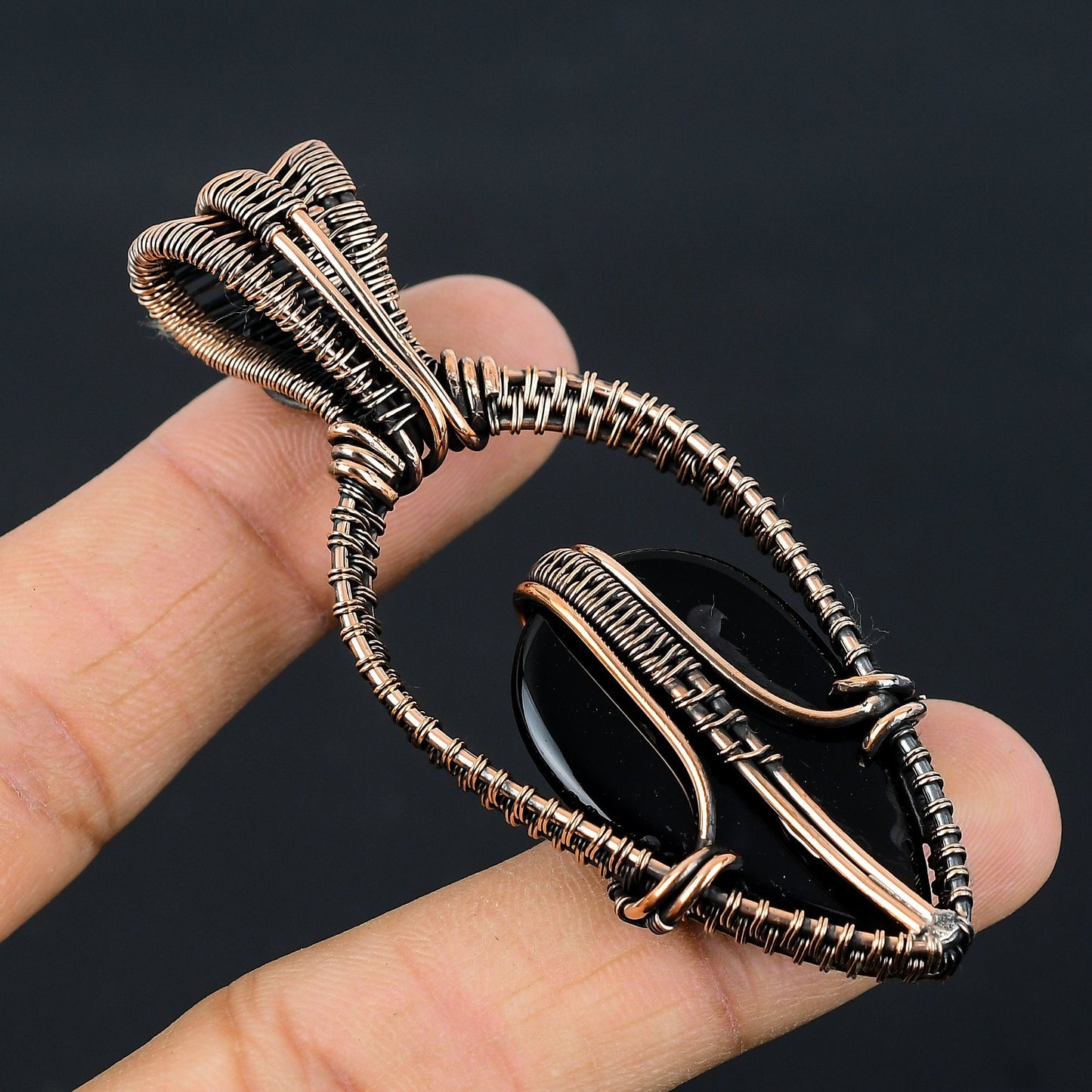 Black Onyx Gemstone Pendant