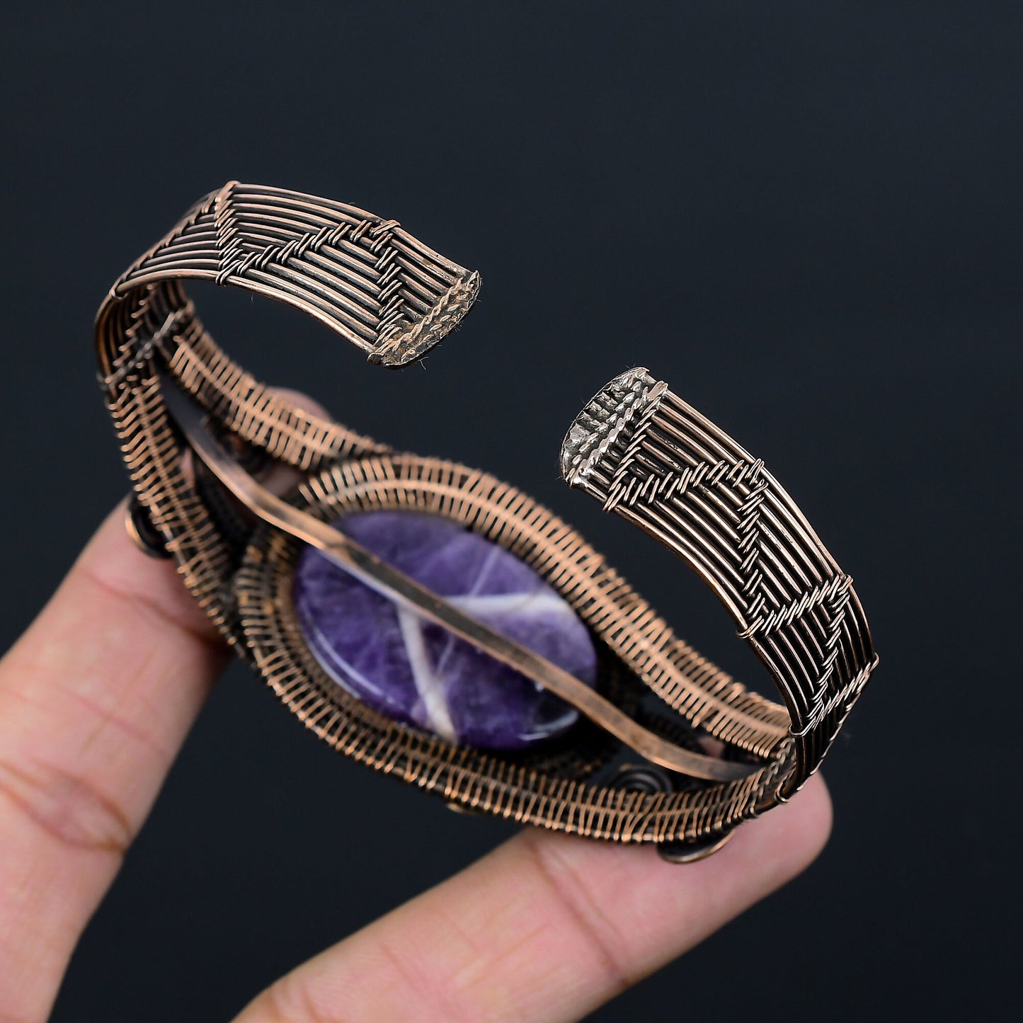 Purple Amethyst Gemstone Bracelet