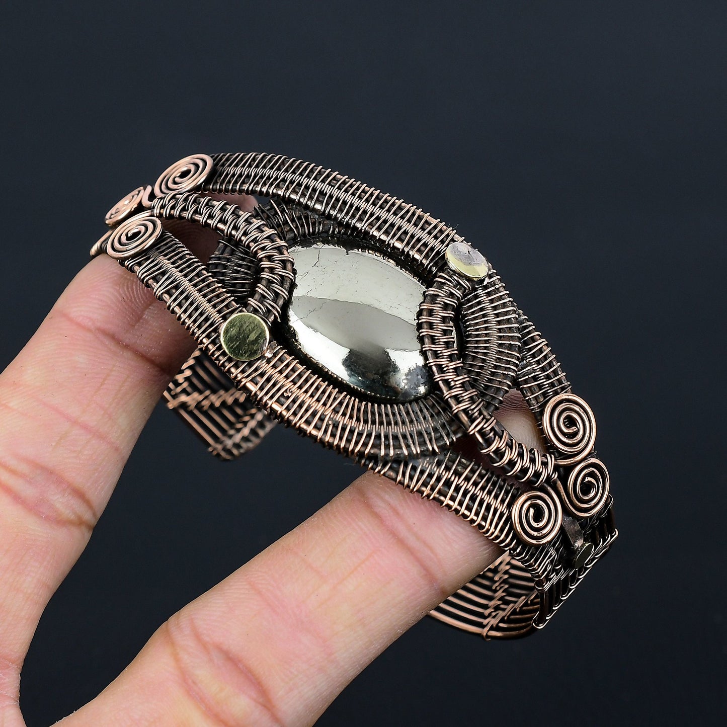 Golden Pyrite Gemstone Bracelet