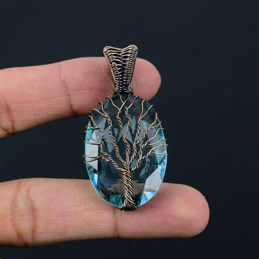 Blue Topaz Gemstone Pendant