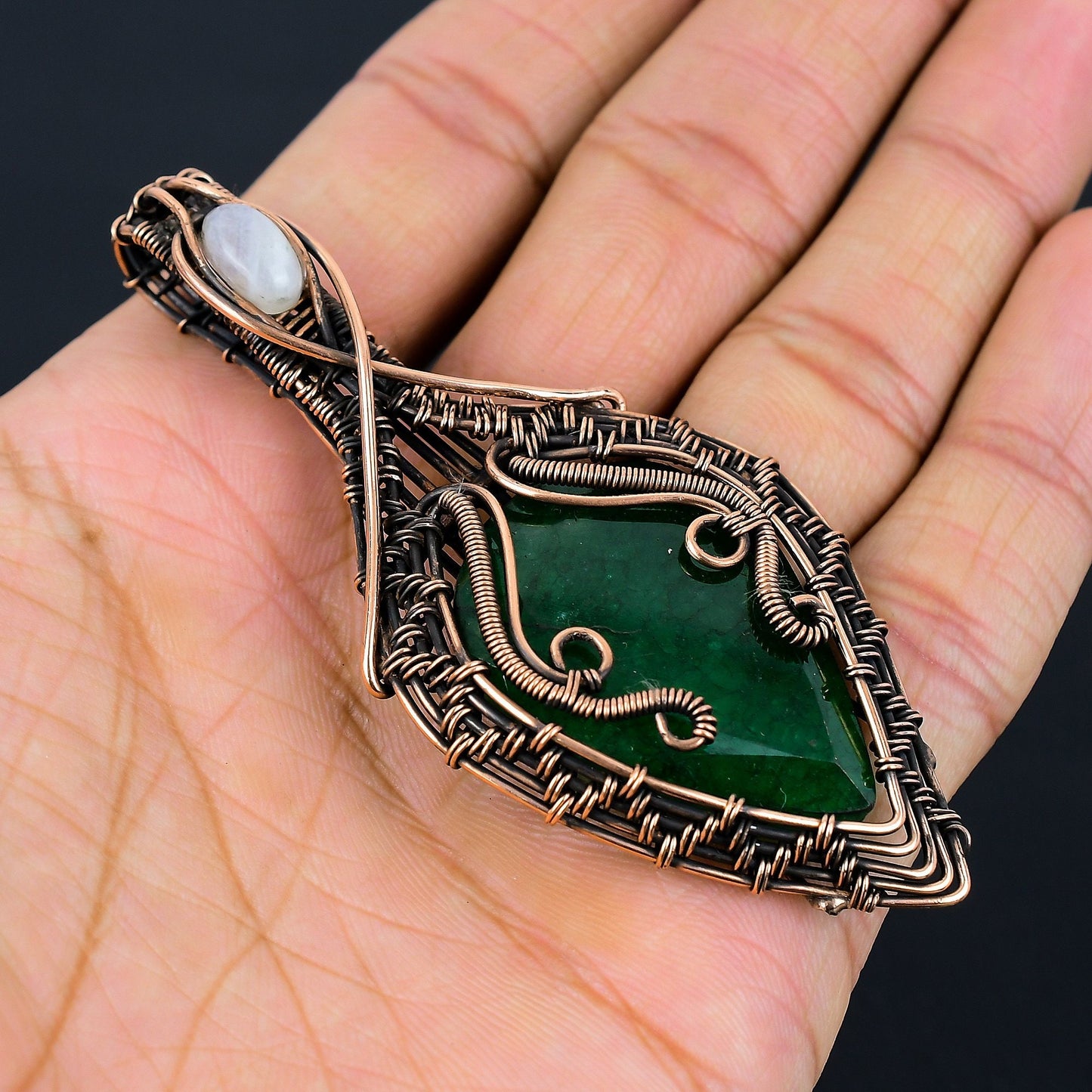 Green Emerald Gemstone Pendant