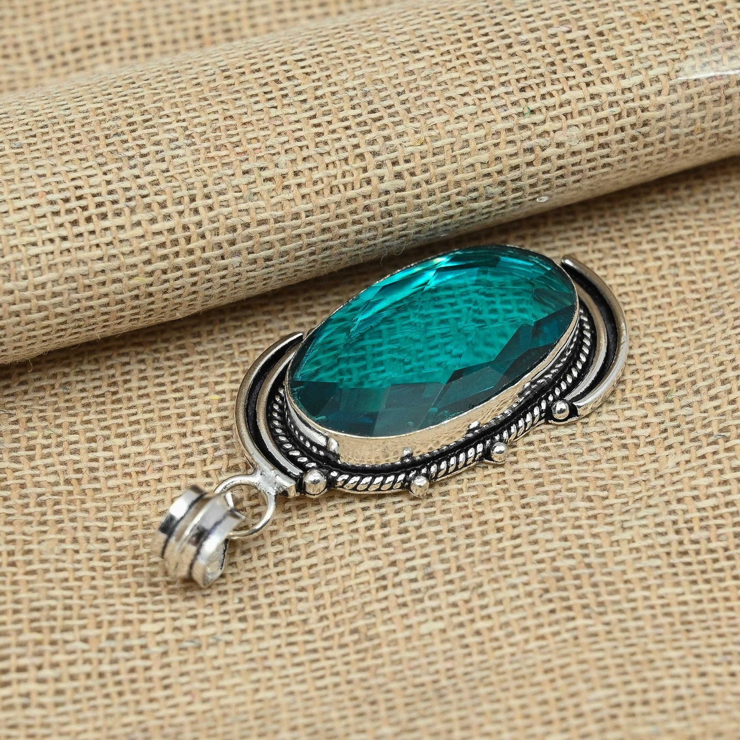 Blue Indicolite Tourmaline Pendant