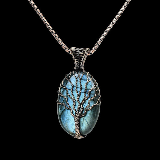 Blue Labradorite Gemstone Pendant