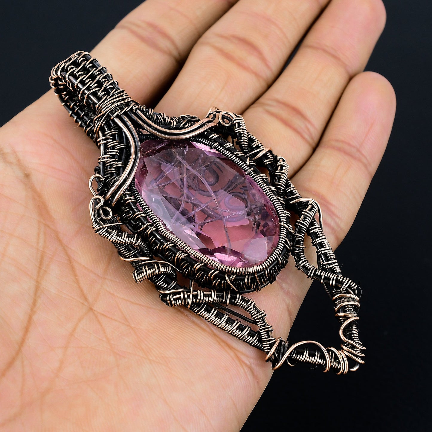 Pink Kunzite Gemstone Pendant