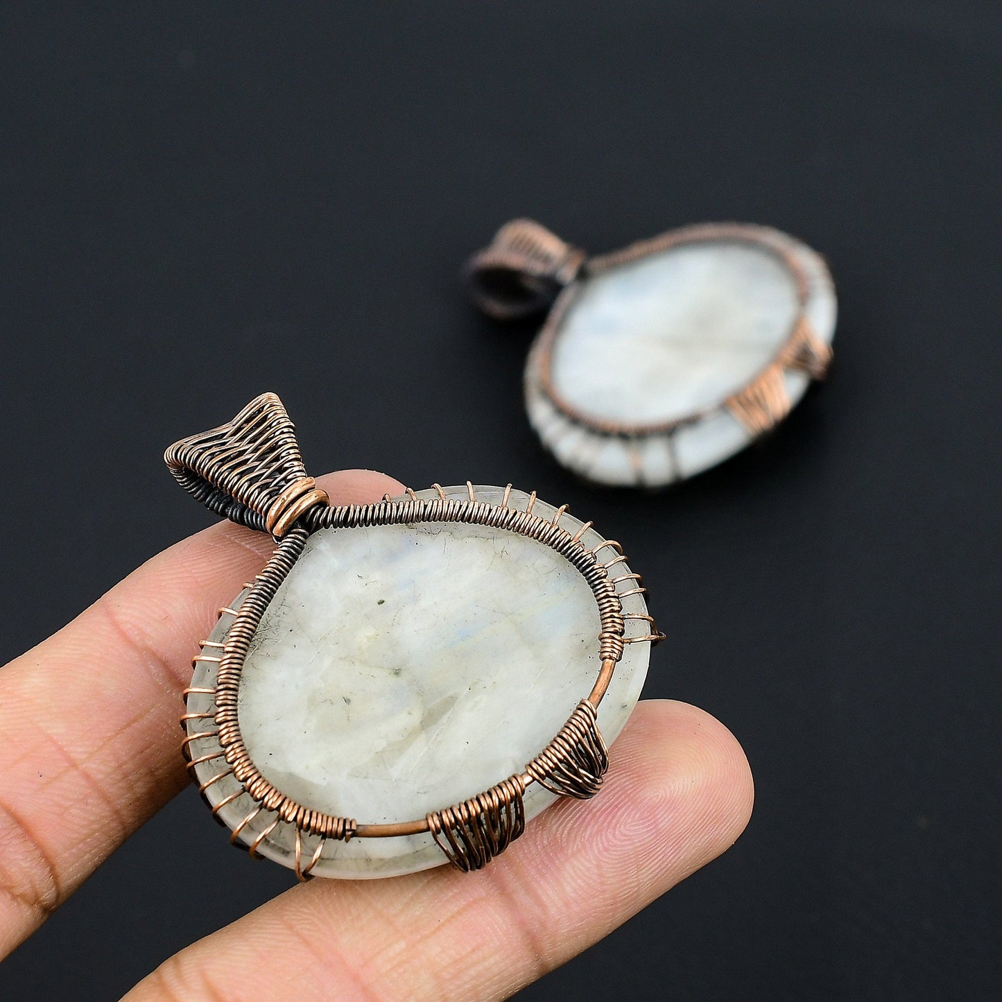 Rainbow Moonstone Gemstone Pendant