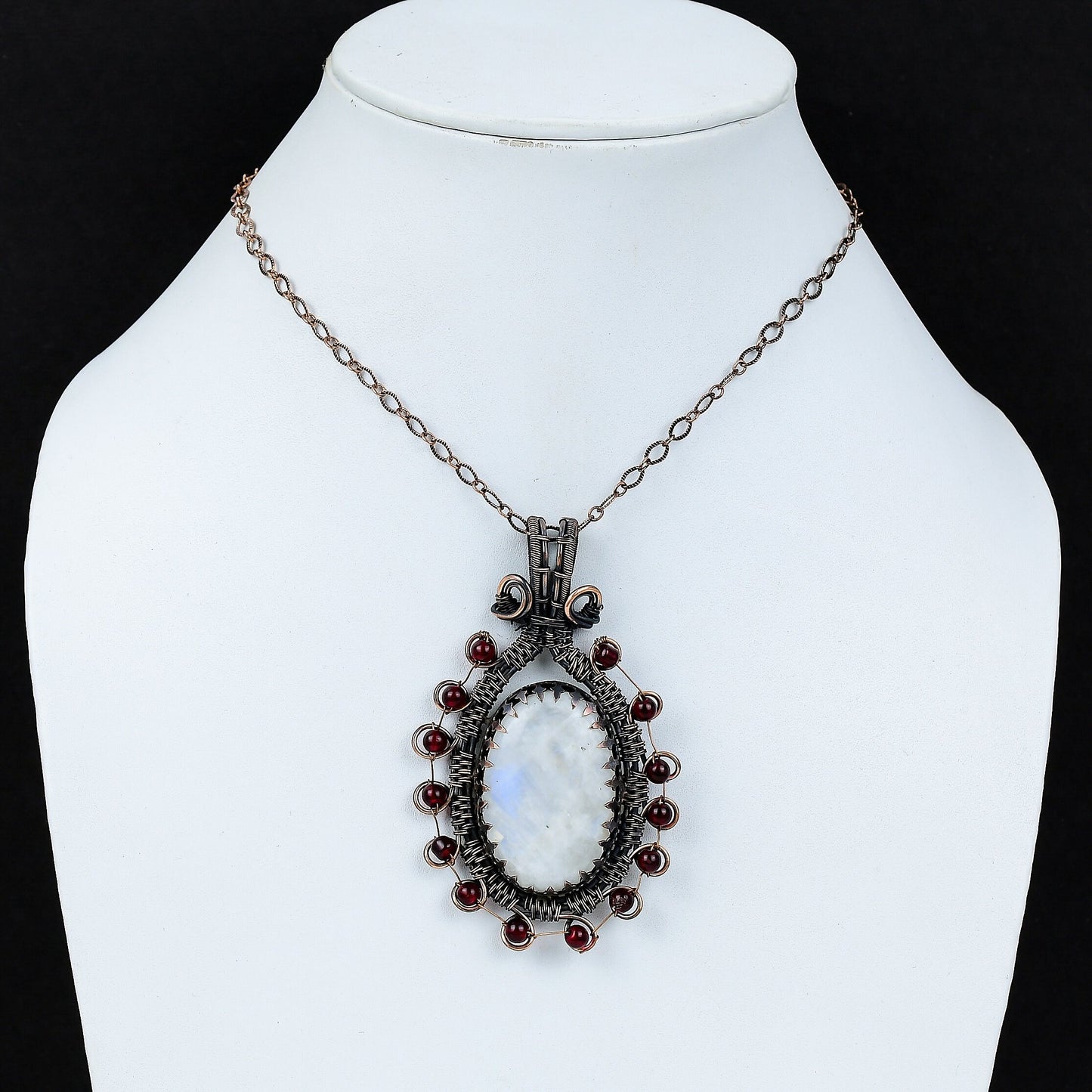 Rainbow Moonstone Gemstone Pendant