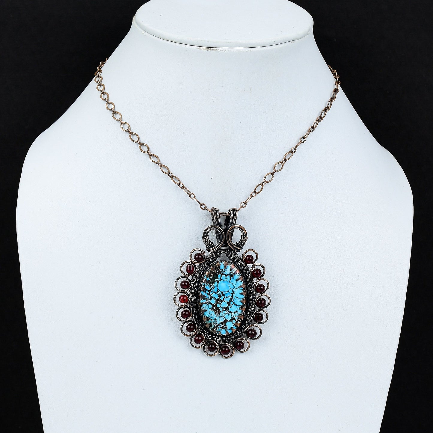 Blue Turquoise Gemstone Pendant