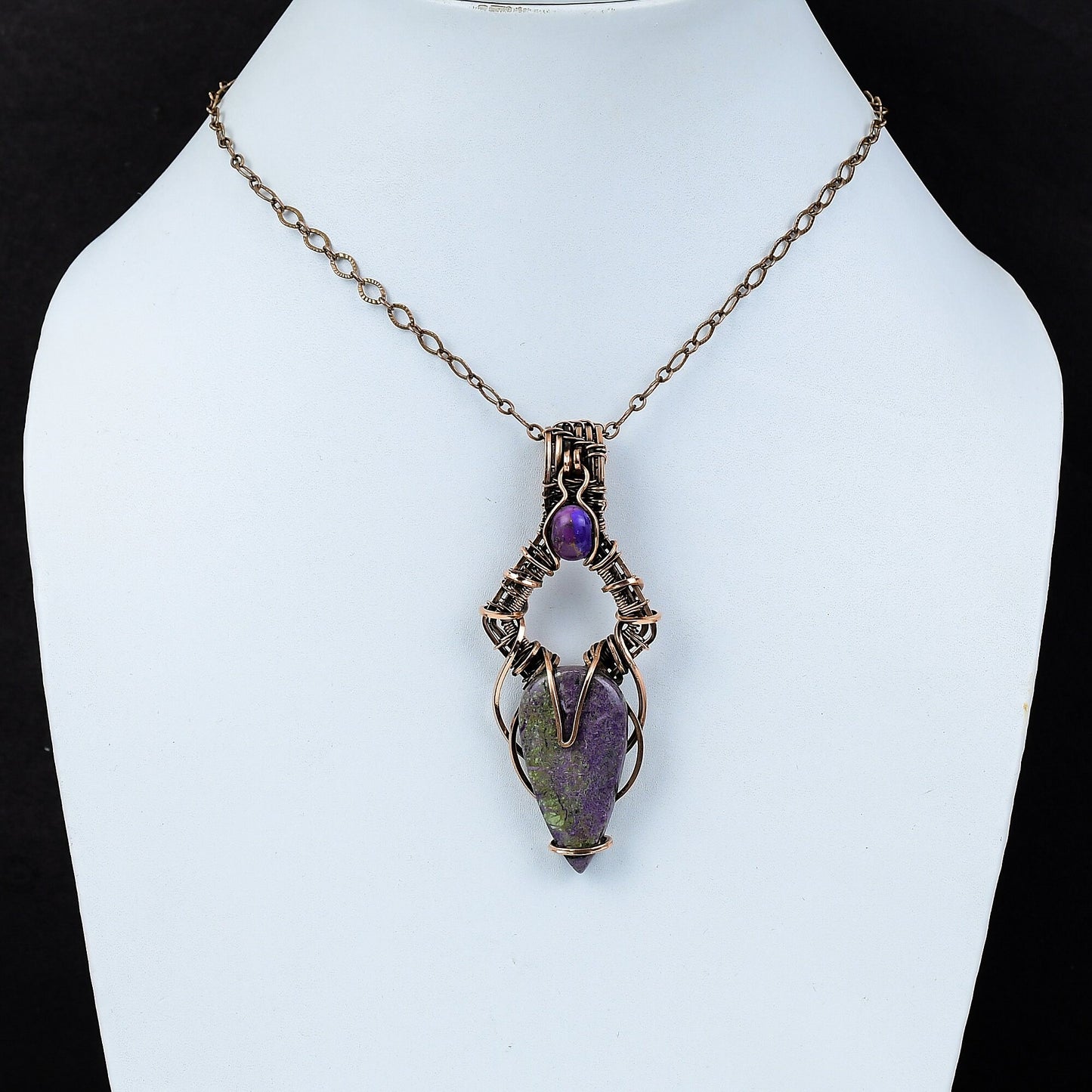 Purple Purpurite Gemstone Pendant