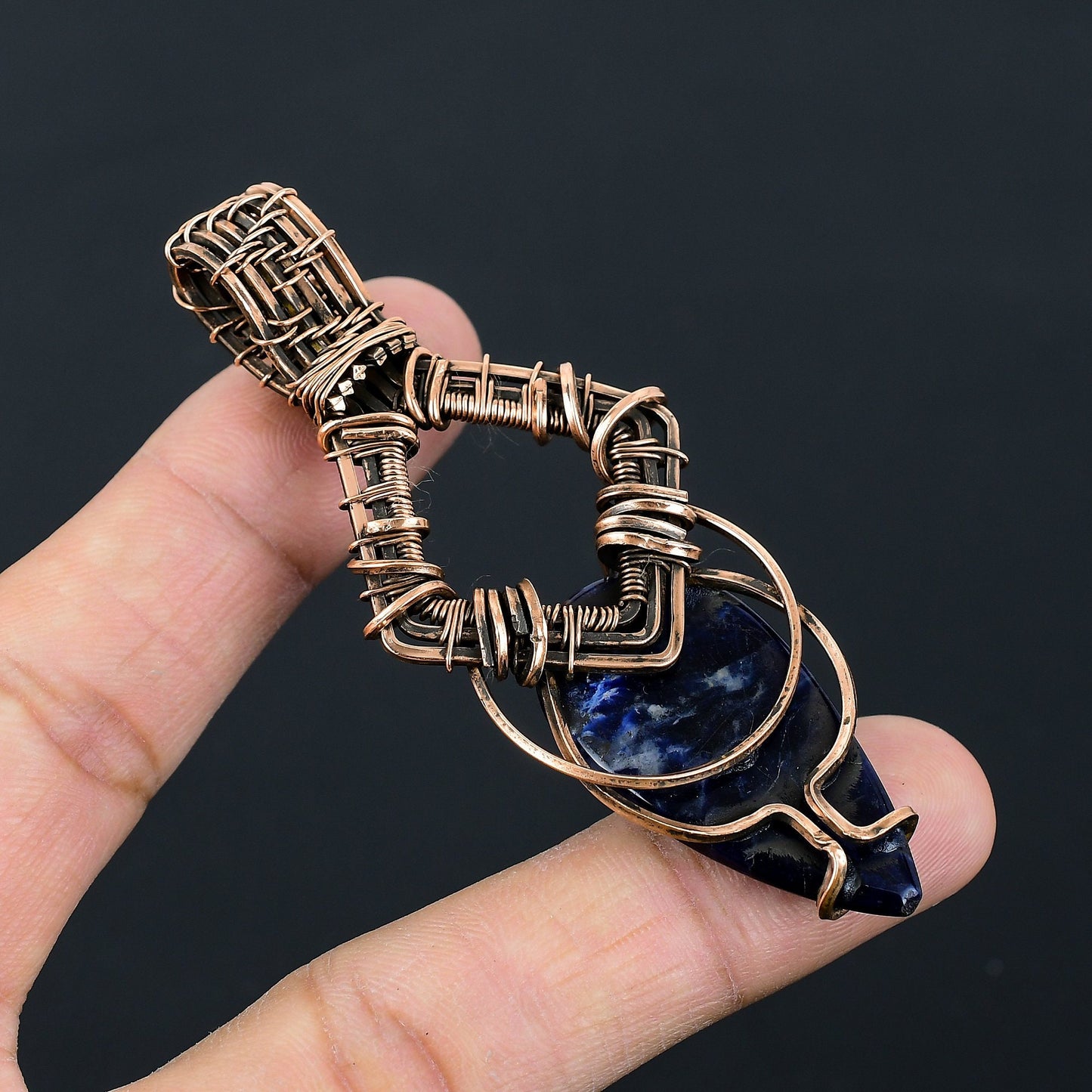Blue Sodalite Gemstone Pendant